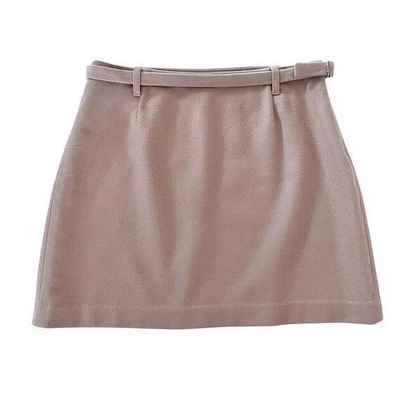 The Limited Camel Color Wool Mini Skirt - Picture 1 of 5